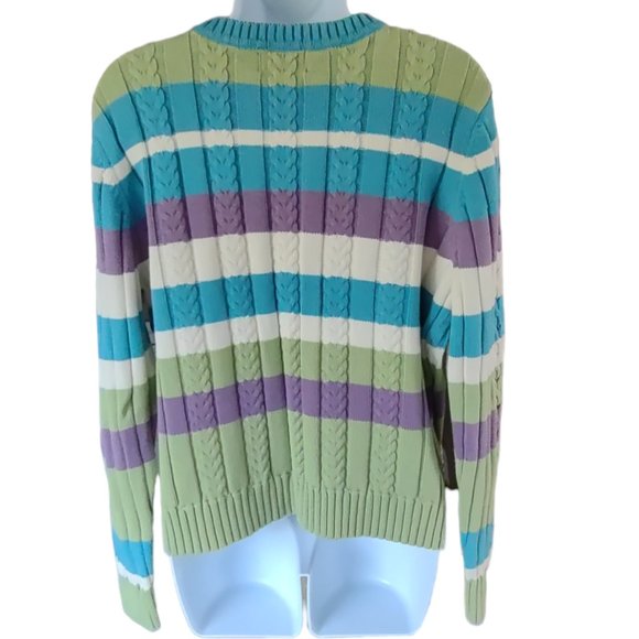 Van Heusen Crew Neck Cable Sweater Size XL - Picture 4 of 10